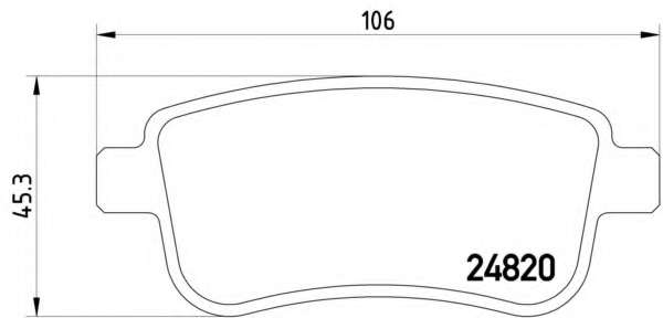 Комплект тормозных колодок, дисковый тормоз