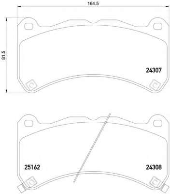 Комплект тормозных колодок, дисковый тормоз