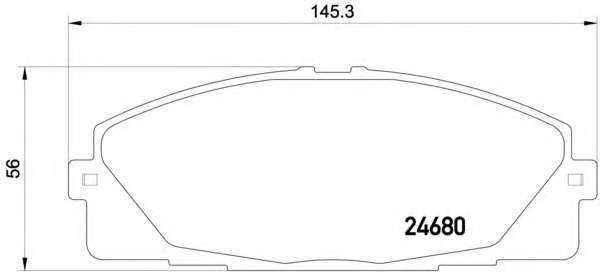 Комплект тормозных колодок, дисковый тормоз