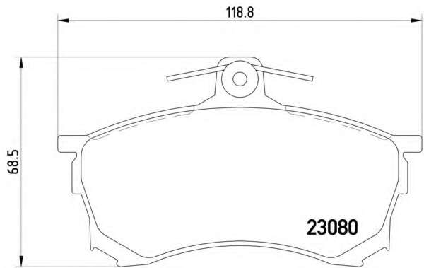 Комплект тормозных колодок, дисковый тормоз