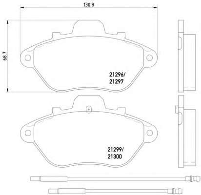 Комплект тормозных колодок, дисковый тормоз