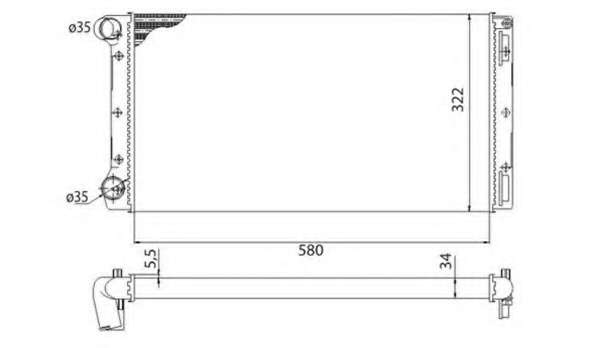 Радиатор, охлаждение двигателя