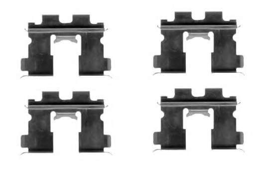 Комплектующие, колодки дискового тормоза