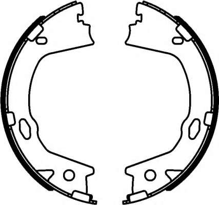 Комплект тормозных колодок, стояночная тормозная система