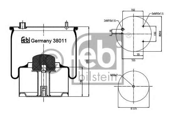 Кожух пневматической рессоры