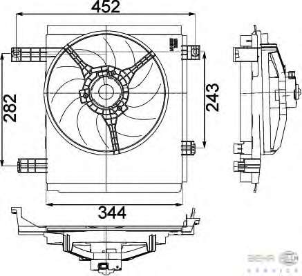 Вентилятор, охлаждение двигателя
