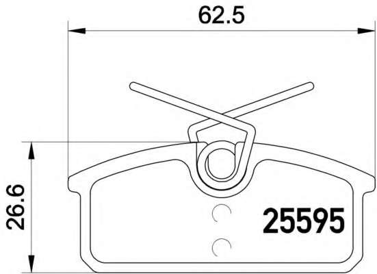 Комплект тормозных колодок, дисковый тормоз