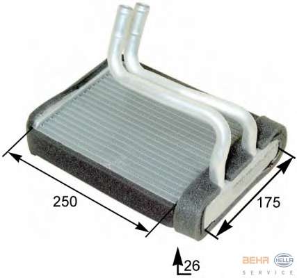 Теплообменник, отопление салона