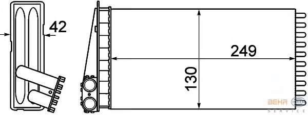 Теплообменник, отопление салона
