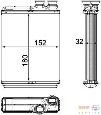 Теплообменник, отопление салона