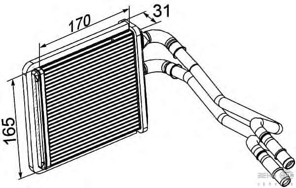 Теплообменник, отопление салона