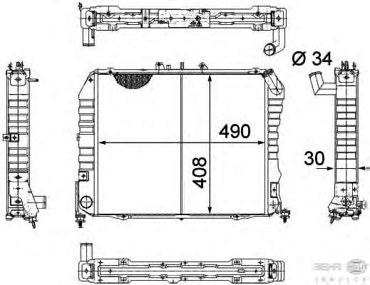 Радиатор, охлаждение двигателя