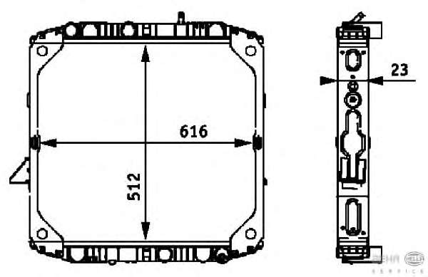 Радиатор, охлаждение двигателя