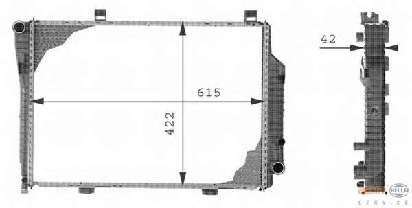 Радиатор, охлаждение двигателя