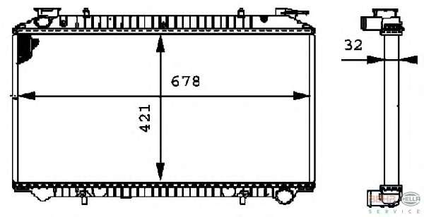 Радиатор, охлаждение двигателя