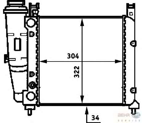Радиатор, охлаждение двигателя
