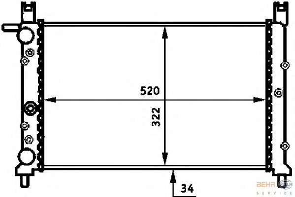 Радиатор, охлаждение двигателя