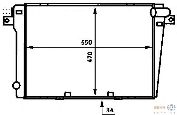Радиатор, охлаждение двигателя