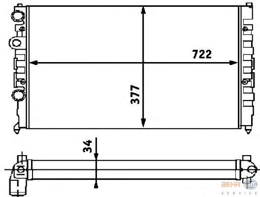 Радиатор, охлаждение двигателя