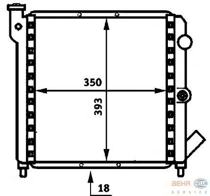 Радиатор, охлаждение двигателя
