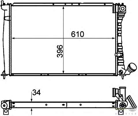 Радиатор, охлаждение двигателя
