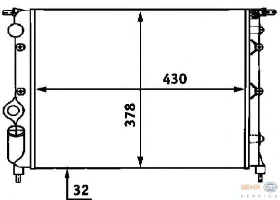 Радиатор, охлаждение двигателя