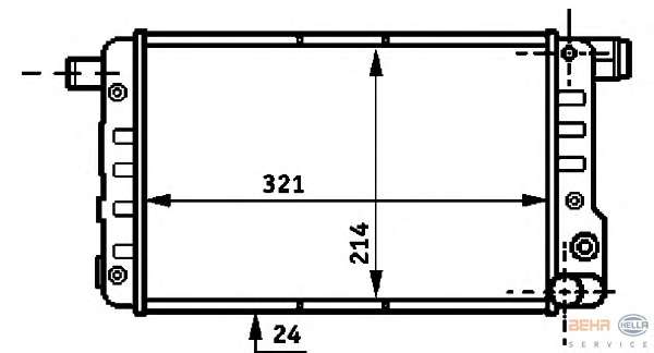 Радиатор, охлаждение двигателя