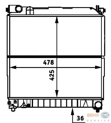Радиатор, охлаждение двигателя