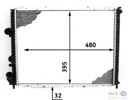 Радиатор, охлаждение двигателя
