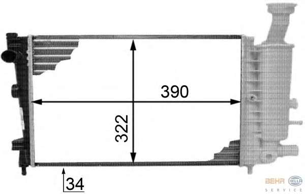 Радиатор, охлаждение двигателя