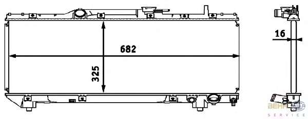 Радиатор, охлаждение двигателя