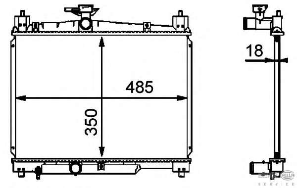 Радиатор, охлаждение двигателя