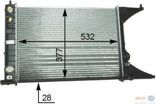 Радиатор, охлаждение двигателя