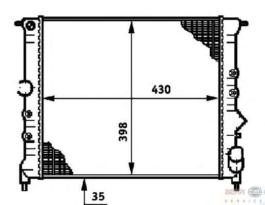 Радиатор, охлаждение двигателя
