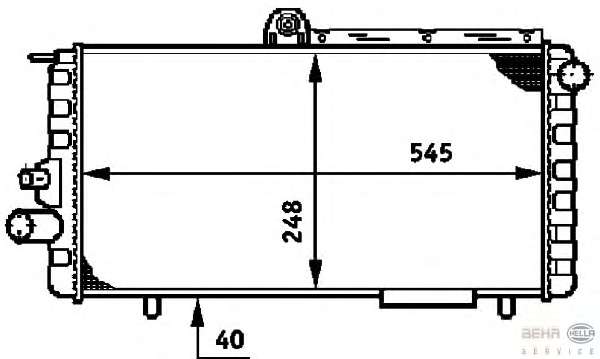Радиатор, охлаждение двигателя