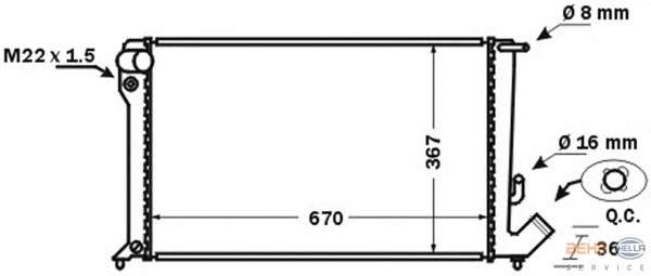 Радиатор, охлаждение двигателя