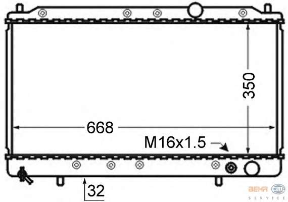 Радиатор, охлаждение двигателя