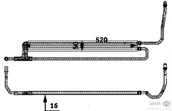 Масляный радиатор, рулевое управление