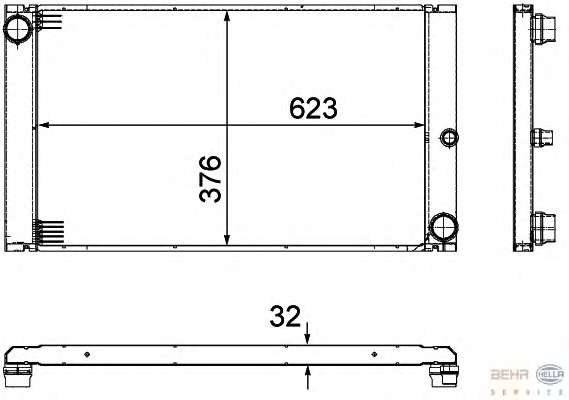 Радиатор, охлаждение двигателя