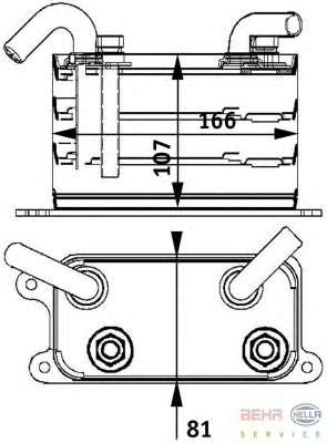 масляный радиатор, двигательное масло
