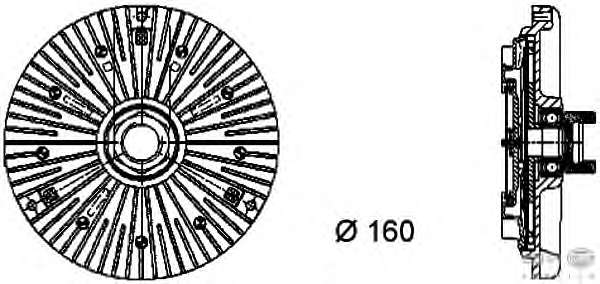 Сцепление, вентилятор радиатора