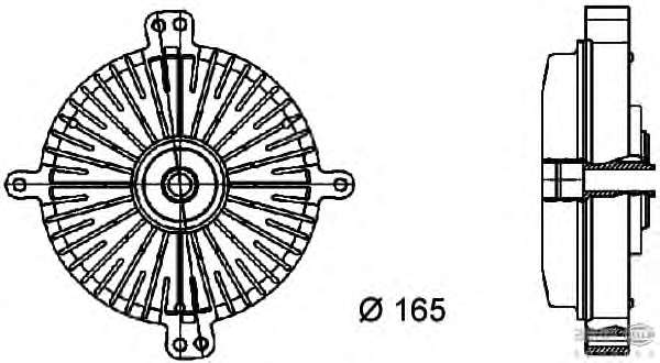 Сцепление, вентилятор радиатора