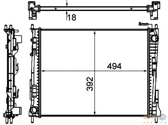 Радиатор, охлаждение двигателя