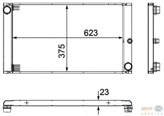 Радиатор, охлаждение двигателя