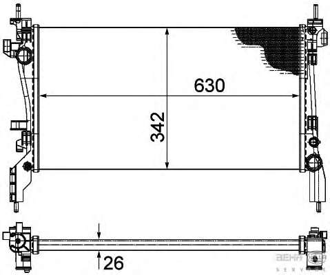 Радиатор, охлаждение двигателя
