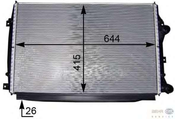Радиатор, охлаждение двигателя