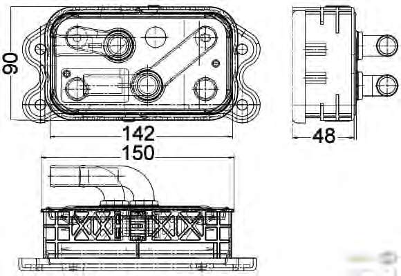 масляный радиатор, двигательное масло