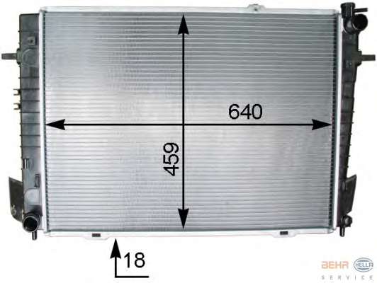 Радиатор, охлаждение двигателя