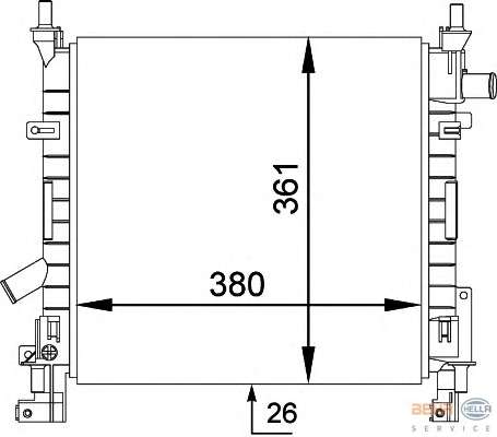 Радиатор, охлаждение двигателя