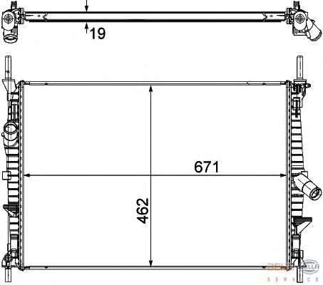 Радиатор, охлаждение двигателя